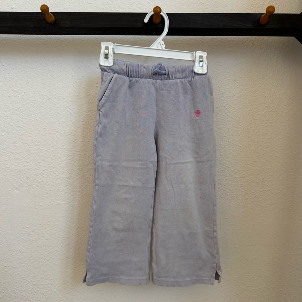 ZARA Girls Wide Leg Cotton Pants Soft Purple